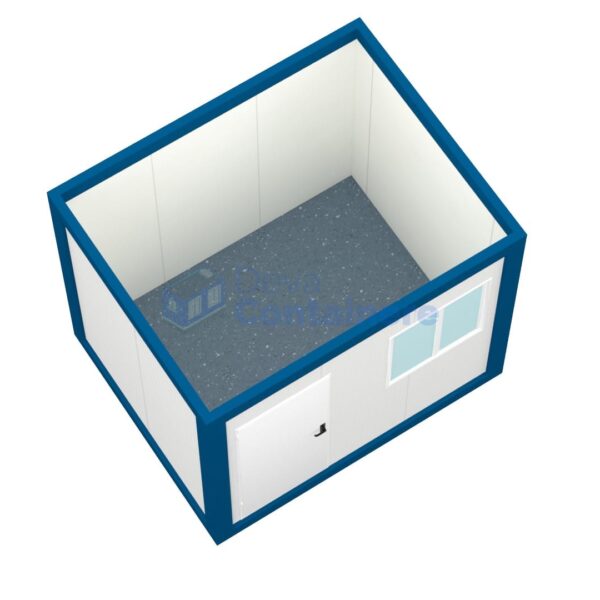 container birou deva 3metri albastru2