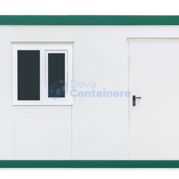 container birou deva 4metri 1geam verde