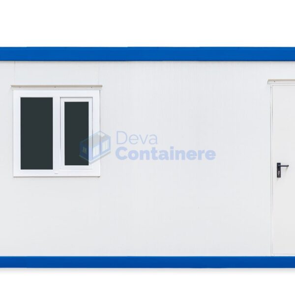 container birou deva 6metri 1geam albastru