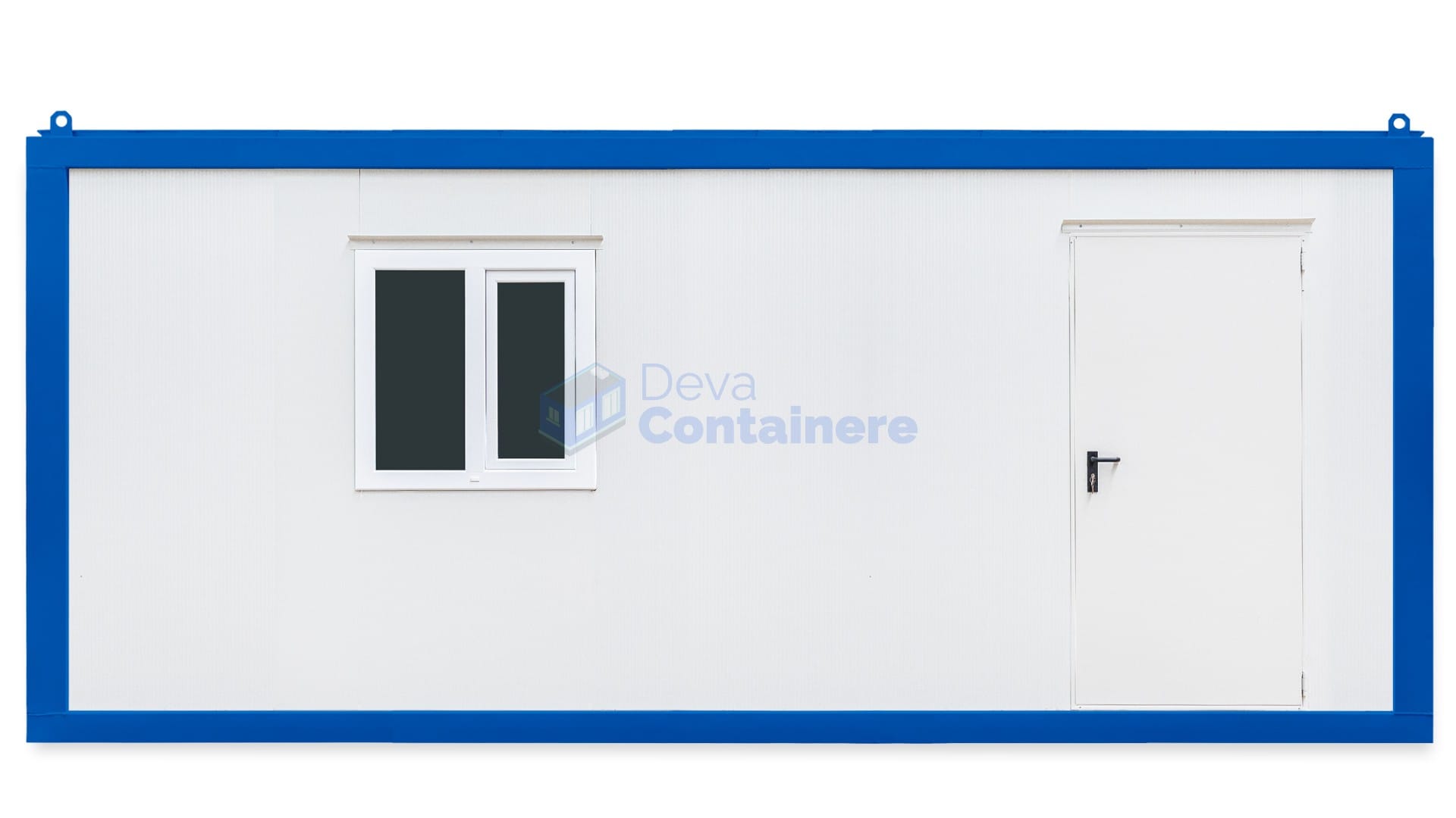 container birou deva 6metri 1geam albastru