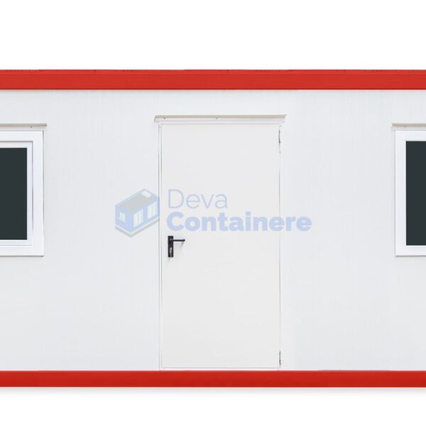 container birou deva 6metri 2geamuri rosu