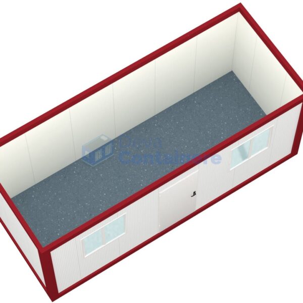 container birou deva 6metri 2geamuri rosu2