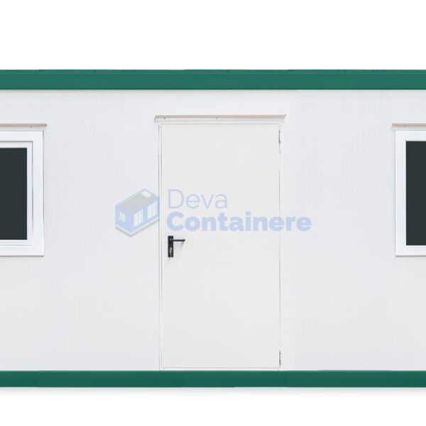 container birou deva 6metri 2geamuri verde