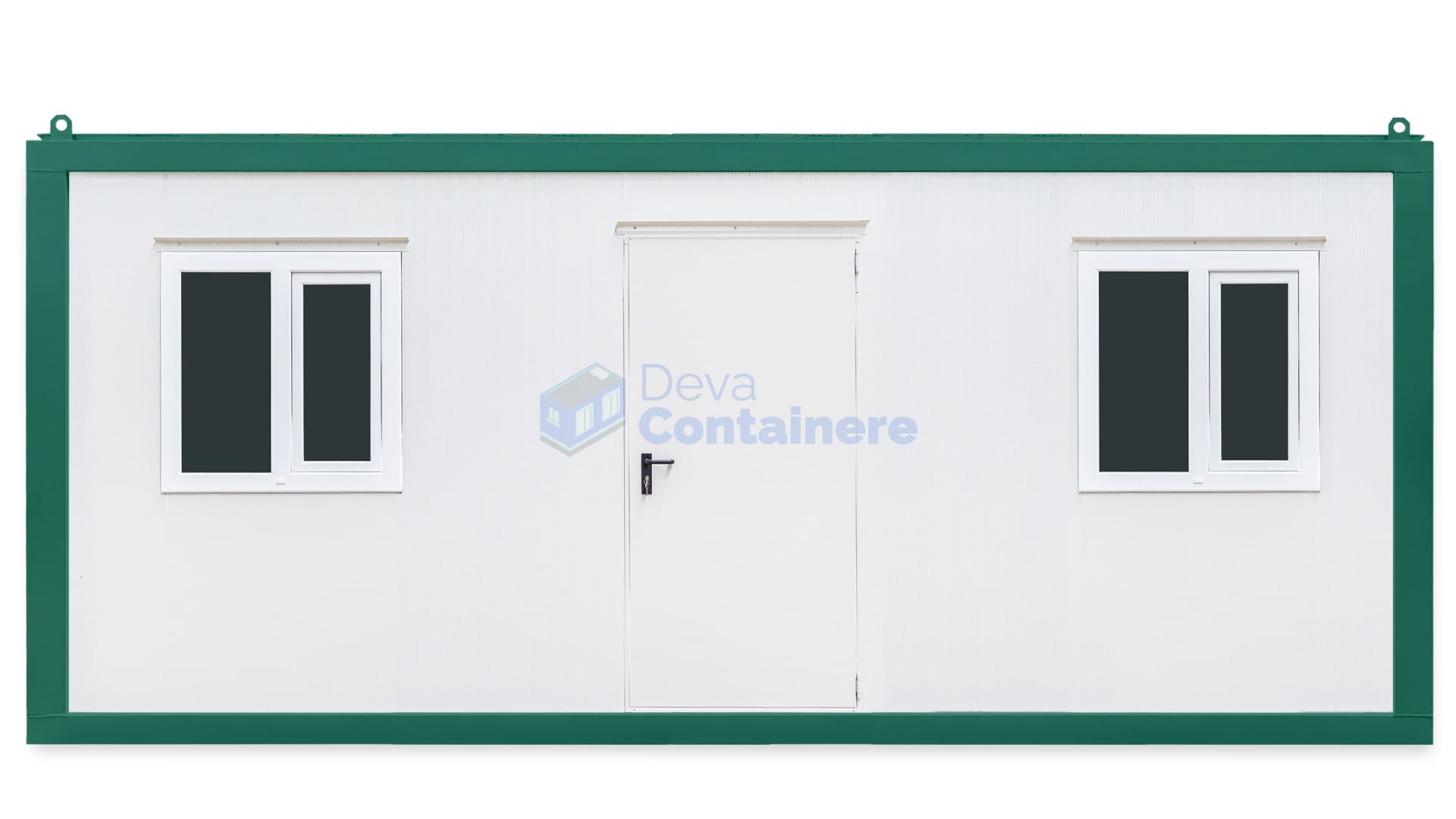 container birou deva 6metri 2geamuri verde