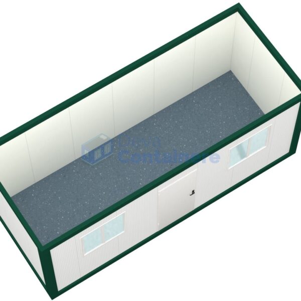 container birou deva 6metri 2geamuri verde2