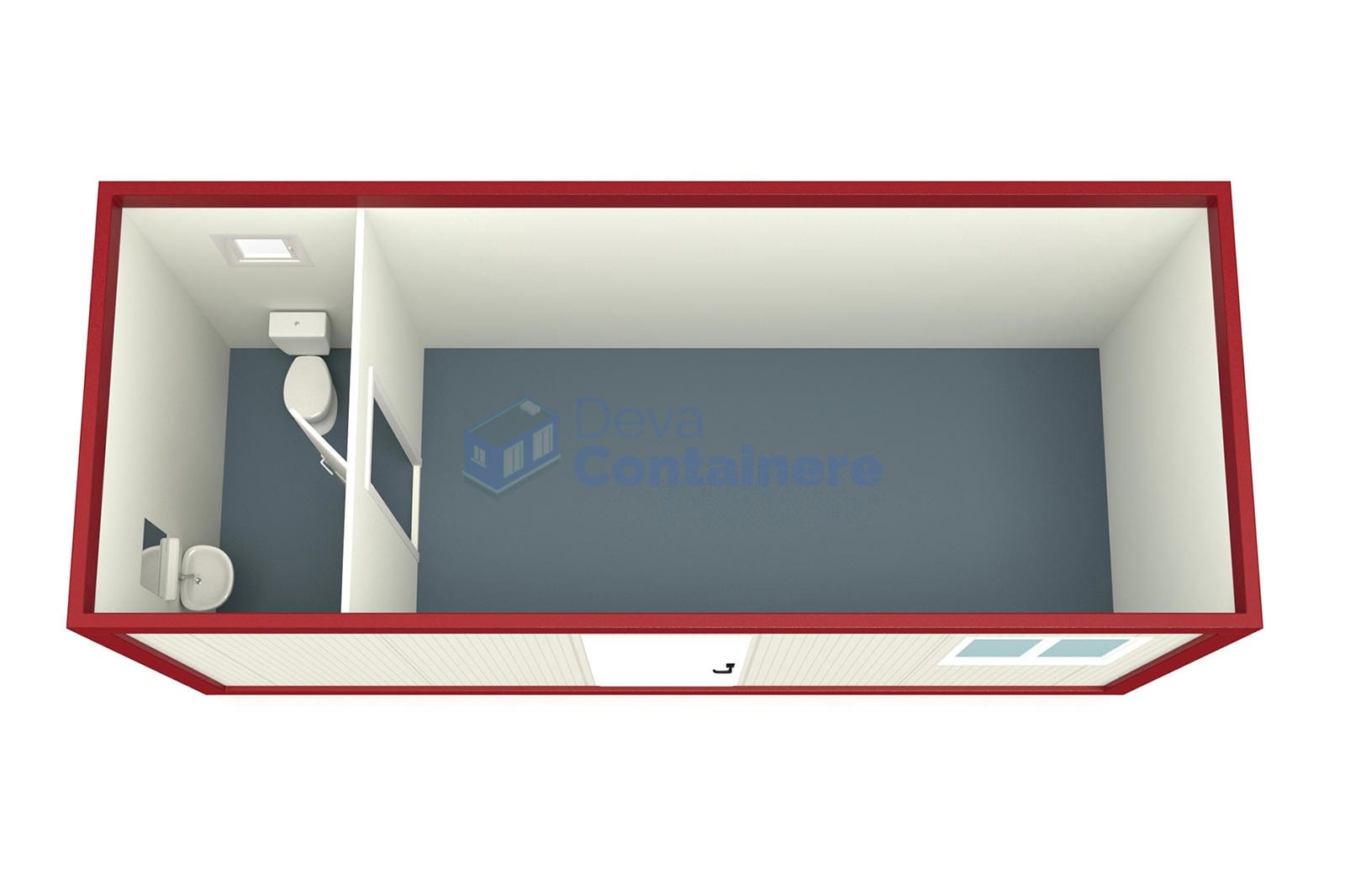 container casa deva 6metri rosu2