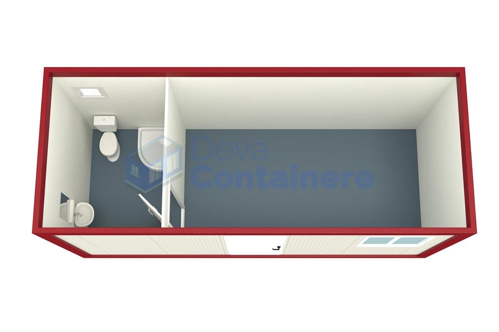 container casa deva 6metri rosu3