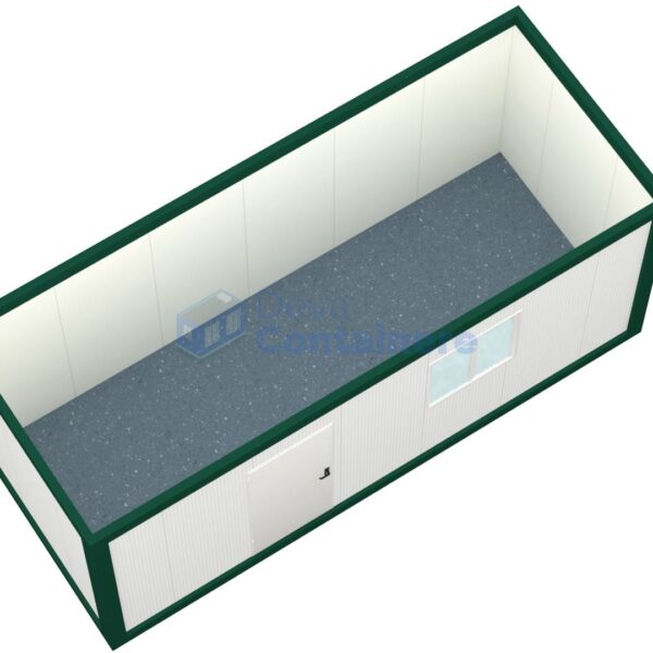 container santier deva 6metri 1geam verde2